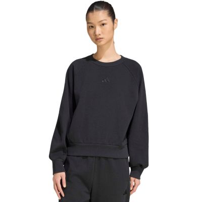 adidas Damen-Sweatshirt mit kleinem Logo, schwarz, KV7352