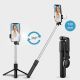 7. Selfie-Stick WR1YXS Teleskopstativ 0,71 m mit runder Lampe – Schwarz