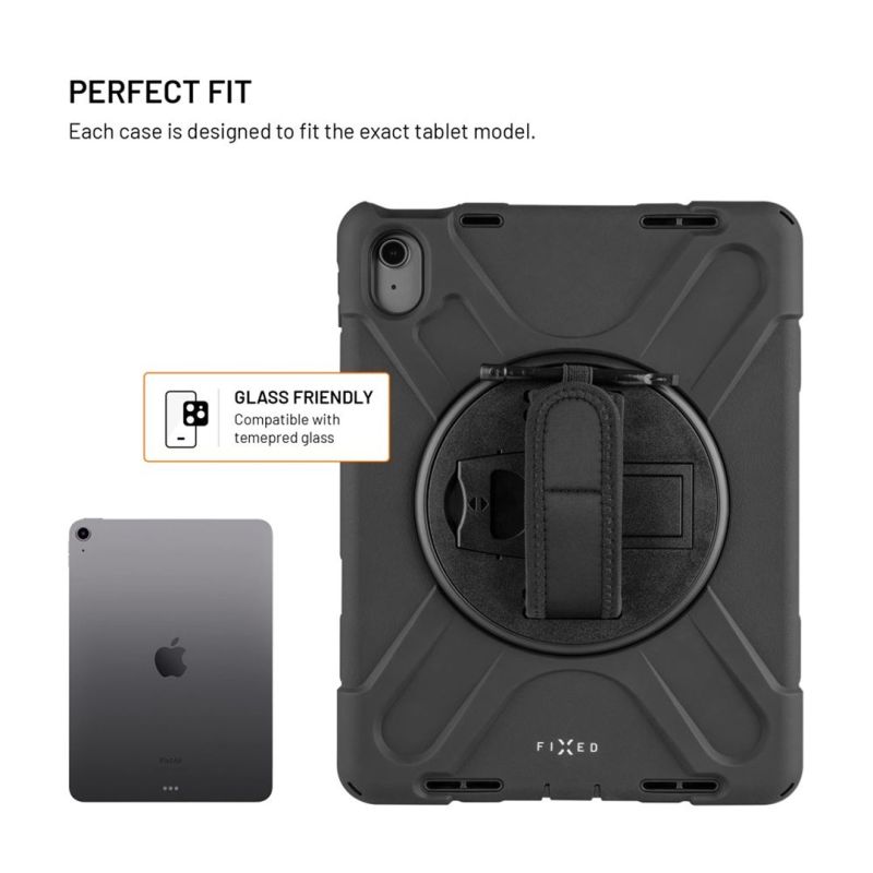 4. Fixed FIXED Rugged Tablet-Hülle für Apple iPad 10,9" (2022)/iPad 11" (2025), schwarz