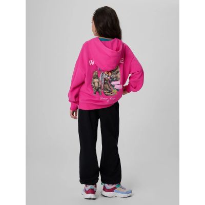 2. Lockerer Mädchen-Sweatshirt mit Kapuze 4F 4FJKAW26TSWSF3137-54S