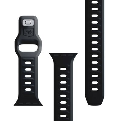 10. 3mk Silikon- Watch für Apple Watch 38/40/41 mm – Schwarz
