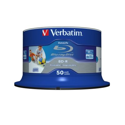 BDR-Disc Verbatim 43812 (25 GB; 6x; 50 Stück; Cake)