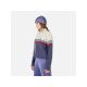 4. ROSSIGNOL W PATTERNED TN SWEATER blauer Damenpullover
