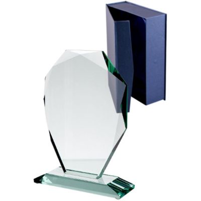 6. Glastrophäe mit Etui