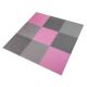Multipack One Fitness MP10 Puzzlematte rosa und grau 9 Stück 10 mm