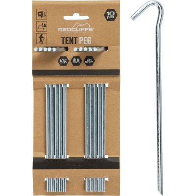 12. Zeltnägel 17 cm Set 10 Stück Metall Redcliffs