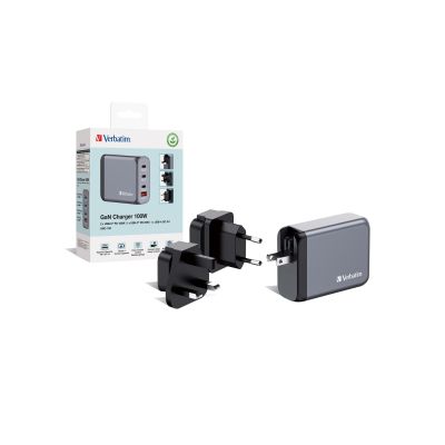 5. Verbatim GaN GNC-100 4-Port 100W/USB A/C Netzteil (EU/UK/US)