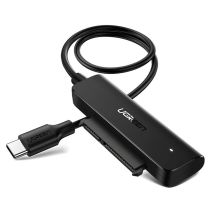 Ugreen HDD SSD 2,5'' SATA III 3.0 - USB Typ C 3.2 Gen 1 (SuperSpeed ​​​​USB 5 Gbit/s) Adapter schwarz (70610 CM321)