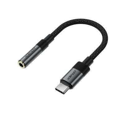 Acefast J12 USB-C auf 3,5-mm-Miniklinkenadapter – Schwarz