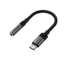 Acefast J12 USB-C auf 3,5-mm-Miniklinkenadapter – Schwarz