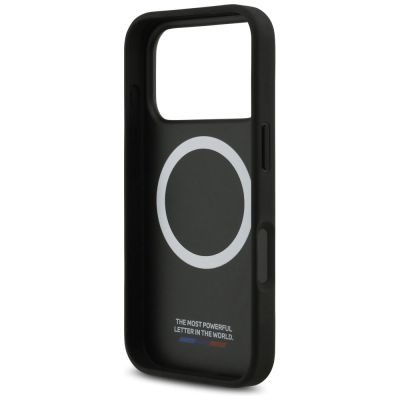 7. BMW M Carbon Tricolor Line MagSafe Case für iPhone 17 Pro - Schwarz