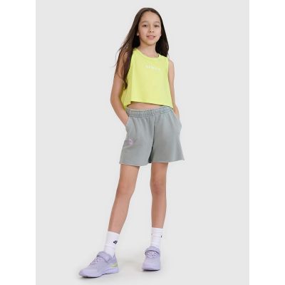 4. Oversize-Crop-Top mit Print für Mädchen 4F 4FJWSS25TSLEF112-45S