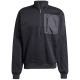 2. adidas City Escape Fleece-Sweatshirt mit halbem Reißverschluss, schwarz, JF3290