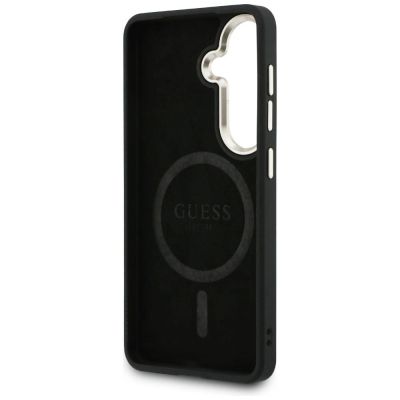 7. Guess 4G Embossed Ring MagSafe Hülle für Samsung Galaxy S26 - blau