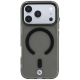 3. BMW Logo-Schutzhülle mit mattierter IML-Oberfläche und Metalllogo (MagSafe) für iPhone 18 Pro Max / 17 Pro Max – Grau