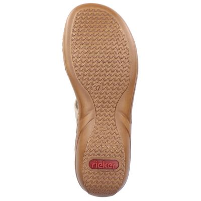 13. Bequeme Rieker W RKR681 beige Flip-Flops
