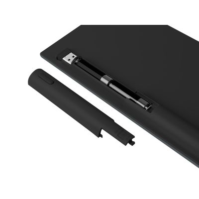5. NATEC NKL-1830 Universelle RF-Funk- + Bluetooth-QWERTZ-Tastatur Spanisch Schwarz, Grau