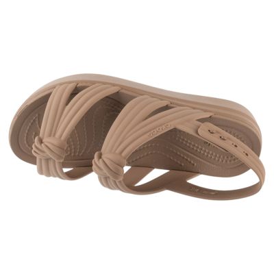3. Crocs Brooklyn Knot Low Wedge Sandal 212864-2Q9 Braun 36/37