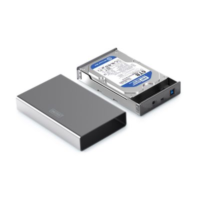 7. Digitus USB 3.0 Festplattengehäuse, 3,5", SATA, 16 TB, Aluminium