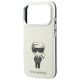 7. Karl Lagerfeld Smooth Ikonik Sketch MagSafe Hülle für iPhone 18 Pro / 17 Pro – Beige