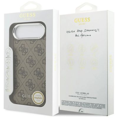 8. Guess 4G Classic Logo MagSafe Hülle für iPhone Air - Braun
