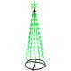 41. DEKORATIVER WEIHNACHTSBAUM 154 LED RGB 150 CM SCHWARZ