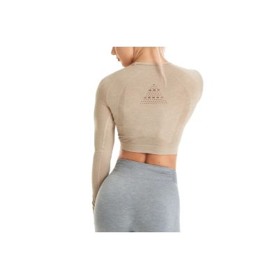 2. GymHero Langarmshirt LONG-SAND Beige M/L