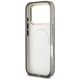 7. Guess IML Glitter Flowers Triangle MagSafe Hülle für iPhone 18 Pro Max / 17 Pro Max – Schwarz