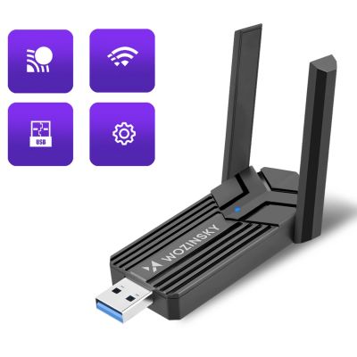 3. Wozinsky Dualband-WLAN-USB-3.0-WLAN-6-Adapter – Schwarz