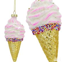 GLASKUGELMATTE EISCREME GLIMMER