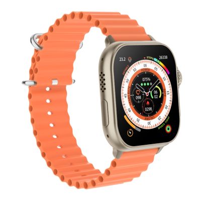 3. Herren-Smartwatch RUBICON RNCF17 Titan/Orange SMARUB269