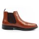 4. Skechers Herrenschuhe Chelsea Boots Miller-Boris elegantes Leder braun