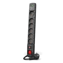 ACAR S6 USB-A+C-Steckdosenleiste 5 m 6x 230 V PL PD 3.0 QC Schwarz