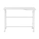 13. MACLEAN Klapptisch mit Rollen, weiß, mobil, 100 x 65 cm, max. 50 kg, abgewinkelt, Form
