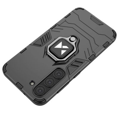 15. Wozinsky Ring Armor Hülle für Samsung Galaxy S23+ gepanzerte Hülle magnetischer Haltering schwarz