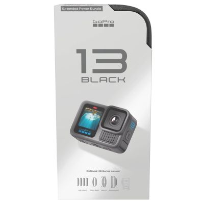 8. GoPro HERO13 Extended Power Bundle Sportkamera 27,6 MP 5,3K Ultra HD CMOS 25,4/1,9 mm (1/1,9") Wi-Fi 157 g