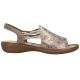 2. Bequeme Damen-Sandalen zum Hineinschlüpfen in Beige Rieker 608D1-60