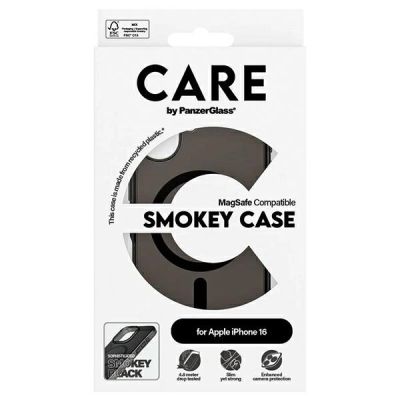 4. CARE by PanzerGlass Flagship Case mit MagSafe für iPhone 16 - Transparent