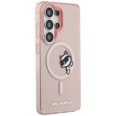 4. Karl Lagerfeld IML Peekaboo Choupette MagSafe Hülle für Samsung Galaxy S26 Ultra - Pink