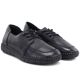 8. Jezzi JH01-1 bequeme schwarze Damen-Lederschuhe