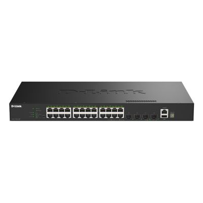D-Link DGS-1530-28P/E Managed Network Switch L2 Gigabit Ethernet (10/100/1000) PoE-Unterstützung Schwarz