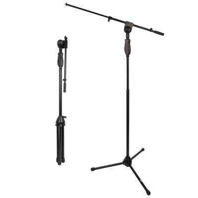 V-TONE DELUXE M1 selbstverriegelnder, abgewinkelter Mikrofonständer