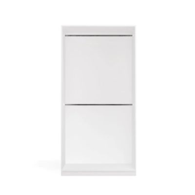 11. Modularer Kleiderschrank OPENO SET 260/200 WEISS – Schubladen, Kleiderstangen und Regalböden, groß, fürs Schlafzimmer