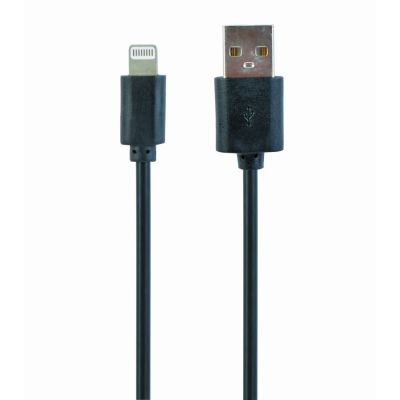 GEMBIRD CC-USB2-AMLM-1M Kabel (USB 2.0 M - Lightning M; 1 m; schwarz)