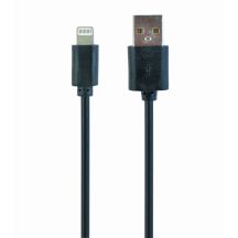 GEMBIRD CC-USB2-AMLM-1M Kabel (USB 2.0 M - Lightning M; 1 m; schwarz)