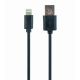 GEMBIRD CC-USB2-AMLM-1M Kabel (USB 2.0 M - Lightning M; 1 m; schwarz)
