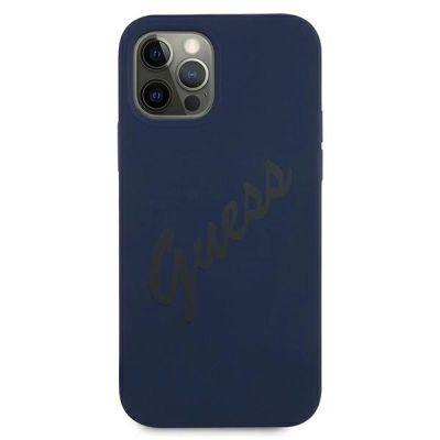 3. Guess GUHCP12LLSVSBL iPhone 12 Pro Max 6,7" blau/blau Hardcase Script Vintage