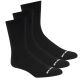 3. Skechers 3er-Pack Unisex-Sneaker, Rundhalsausschnitt, Non-Frottee, S601102-001, Schwarz, Größe 43-46