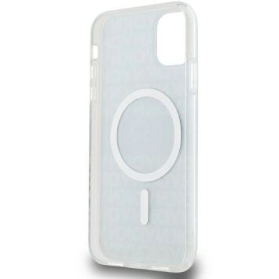 6. DKNY IML Mono & Stripe MagSafe Hülle für iPhone 11 / Xr – Schwarz