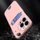 3. Leder Stand Case Hülle für iPhone 14 Cover Card Wallet mit Ständer Pink